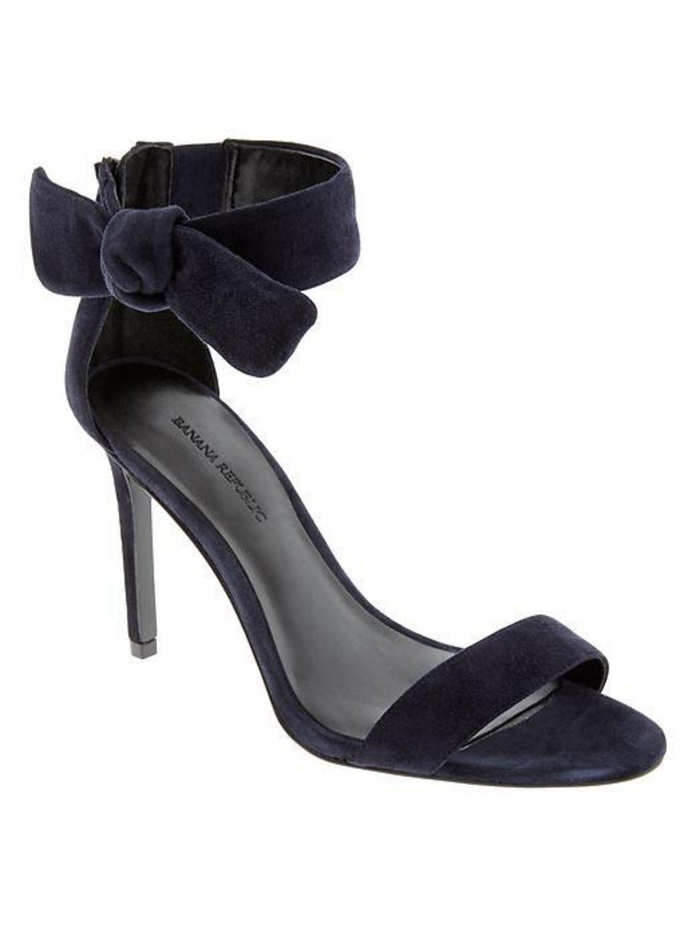 NEW Banana Republic Navy Blue Bow Heels Size: 6